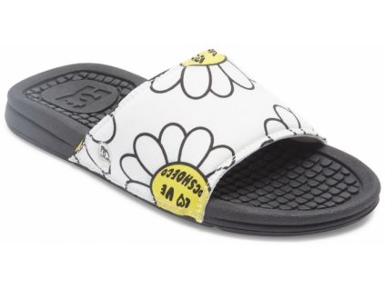 Šľapky DC, Bolsa white/black/flower 2023 dámske