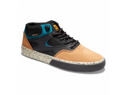 Topánky DC, Kalis Vulc Mid WNT black/brown/green 2022/23