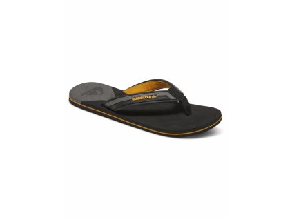 Žabky Quiksilver Molokai New Wave Deluxe Flip Flops grey/grey/orange 2017