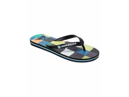 Žabky Quiksilver Molokai Resin Check 569 black/blue/green 2018