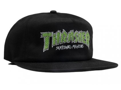 Šiltovka Thrasher, Brick Snapback black 2024