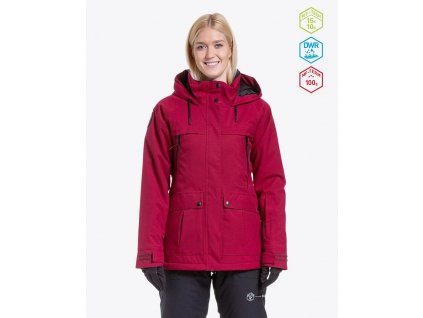 Bunda SNB & SKI Meatfly Terra beet red 2023/24 dámská