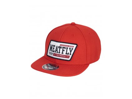 Kšiltovka Meatfly, Alfy Snapback racing red 2024