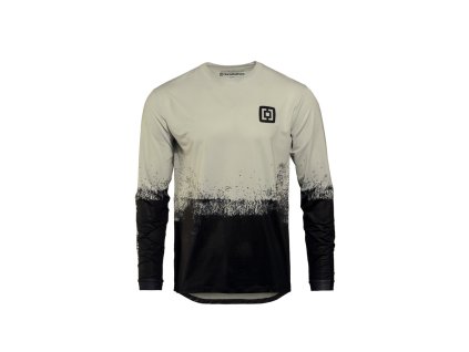 Bike Dres Horsefeathers, Quantum LS silver birch/black 2025