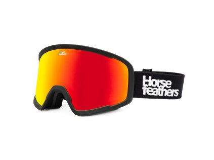 Snowboardové brýle Horsefeathers, Huck black/mirror red 2025/26