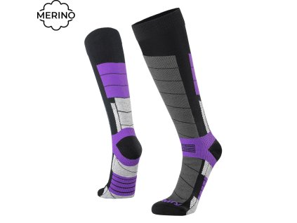 podkolenky gravity nico black lavender 4