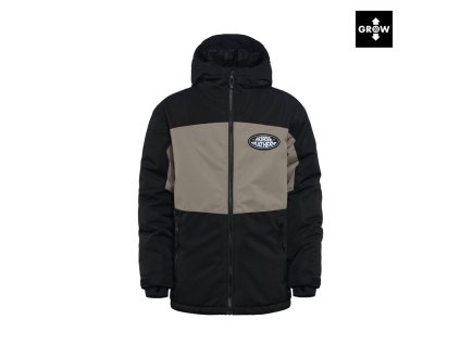 Dětská zimní bunda Horsefeathers, Juno black/taupe 2025/26