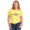 Tričko Meatfly Luna light yellow 2023 dámske