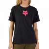 triko fox w fox head ss tee black pink