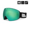 Snowboardové okuliare Horsefeathers, Scout black/mirror green 2025/26