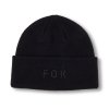 Čepice Fox, Wordmark Beanie black 2024/25 dámská