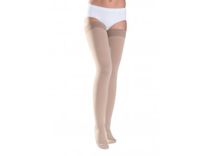 SIGVARIS TOP FINE SELECT  stehenné pančuchy s nekĺzavým ukončením (Veľkosť large, Farba Black, Kompresia 2. kompresná trieda 23-32 mmHg)