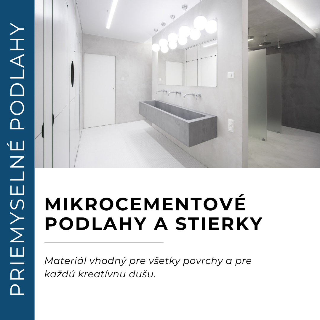 Mikrocementové podlahy a stierky