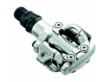 pedály SHIMANO SPD PD-M520S stříbrné s kufry SM-SH51 v krabičce