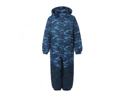 Dětská zimní kombinéza Color Kids Coverall AOP 740659 total eclipse