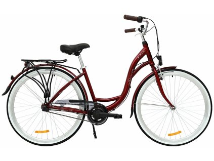 kolo STORM Barcelona 28" 3sp. 17" bordó (Barva bordó, Velikost 17")