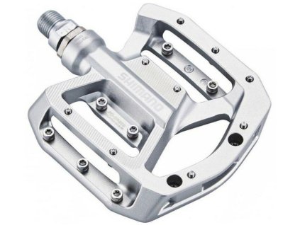 pedály SHIMANO PD-GR500 Flat stříbrné v krabičce (Barva stříbrná, Velikost AL)