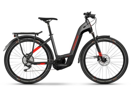 Elektrokolo HAIBIKE Trekking 9 i625Wh LowStep antracit/červená