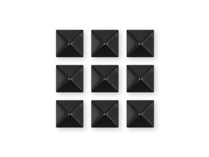 grip gravity pyramid studs black