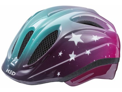přilba KED Meggy II Trend S/M stars pink aqua 49-53 cm (Velikost S/M)