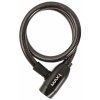 zámek lanko MAX1 Golem 650x12 mm 4klíče (Barva černá, Velikost 650)
