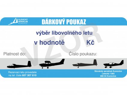 dárkový poukaz vzor