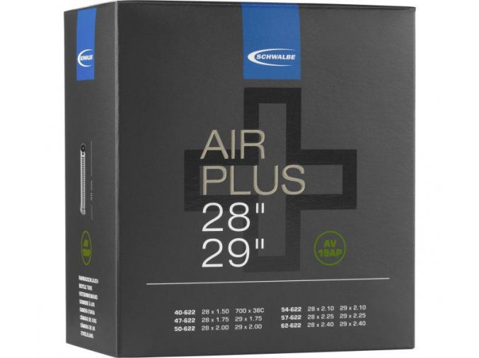 Duša AIR PLUS AV19 AP 29x1.75/2.40 AV(40/62-622) 40mm 320g