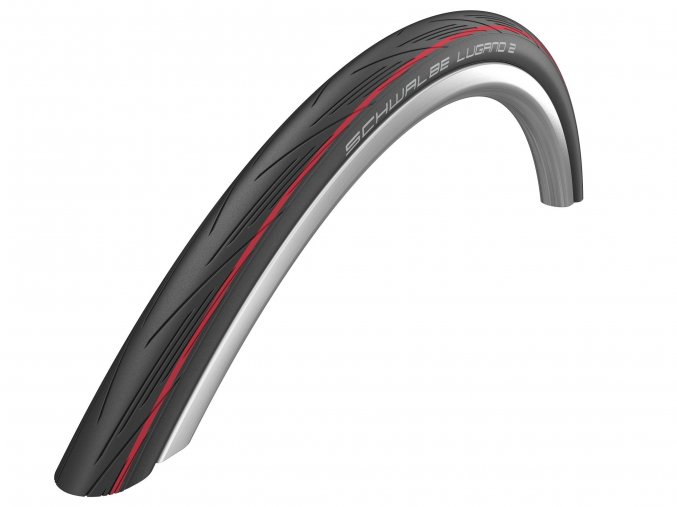 Plášť LUGANO II (25-622) 700x25C K-Guard 50EPI 330g Červený pás