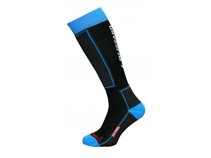 Ponožky BLIZZARD Skiing ski socks junior, black/blue