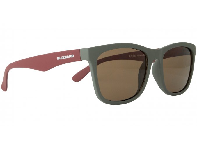 sluneční brýle BLIZZARD sun glasses PC4064002, rubber dark grey, 56-15-133