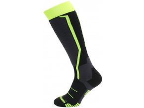 Lyžiarske ponožky BLIZZARD Allround ski socks junior, black/anthracite/signal yellow