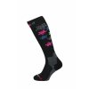 Lyžiarske ponožky BLIZZARD Viva Flowers ski socks, black/flowers junior