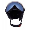 Lyžiarska prilba BLIZZARD Double Visor, black matt, big logo, smoke lens, mirror (Veľkosť 60-63)