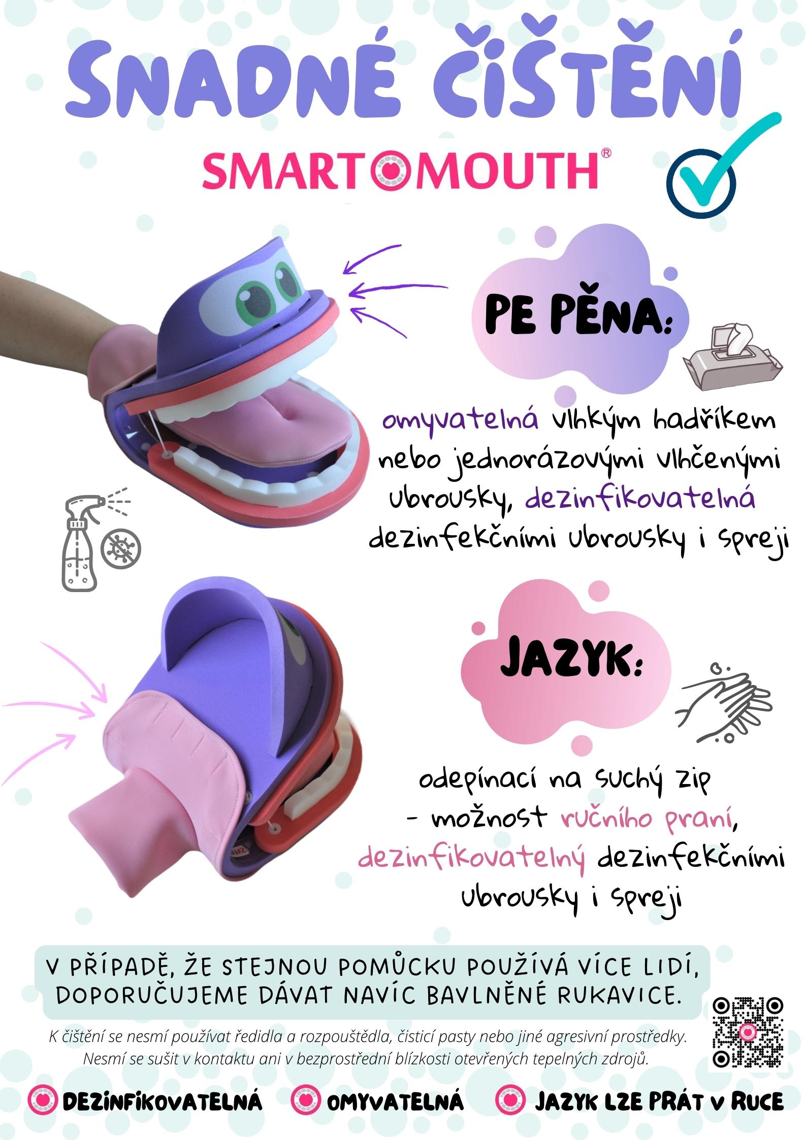 Čištění a údržba logopedické pomůcky Smart Mouth