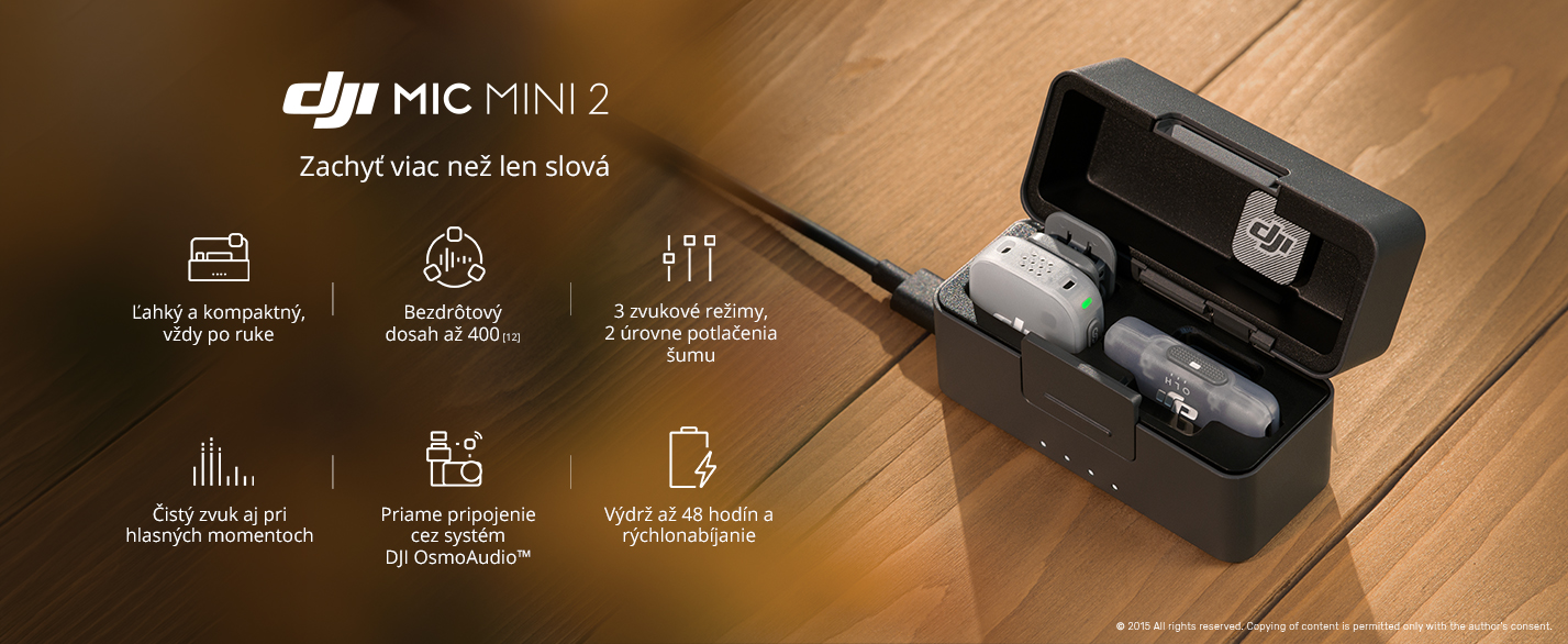 DJI Mic Mini 2 - popis  ESHOP - 2