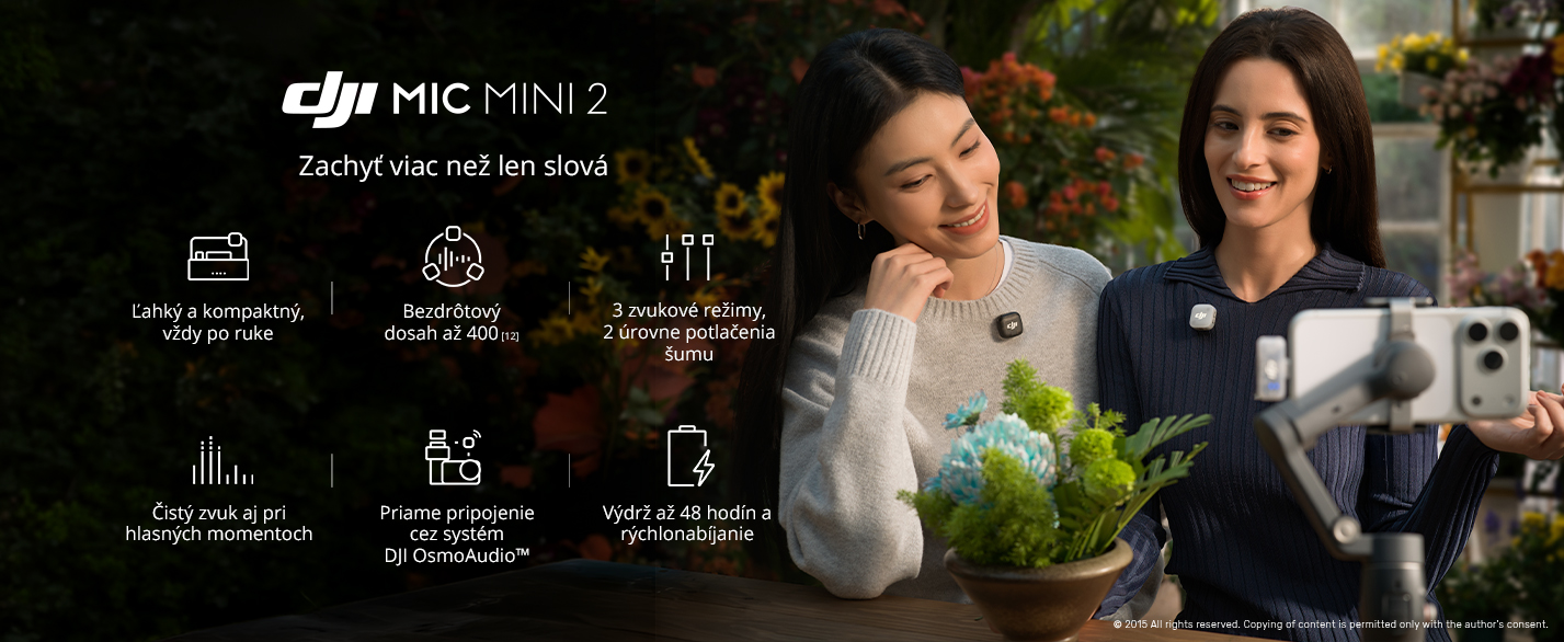 DJI Mic Mini 2 - popis  ESHOP - 5