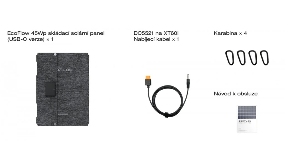 EcoFlow 45W solárny panel (Typ-C) 3