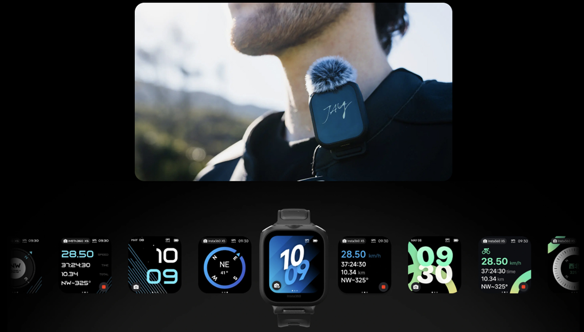 Insta360 GPS Preview Remote with Built-In Mic 7777