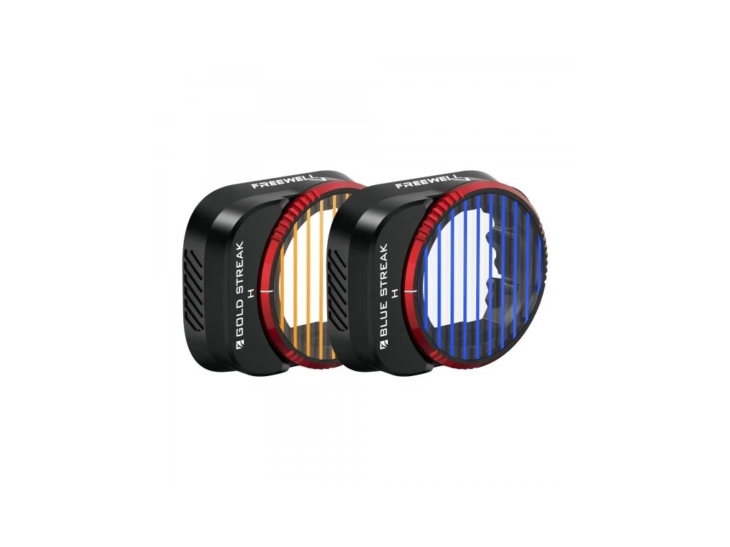 Freewell Blue & Gold Streak Anamorphic Effect Filter for DJI Mini 3 and Mini 3 Pro