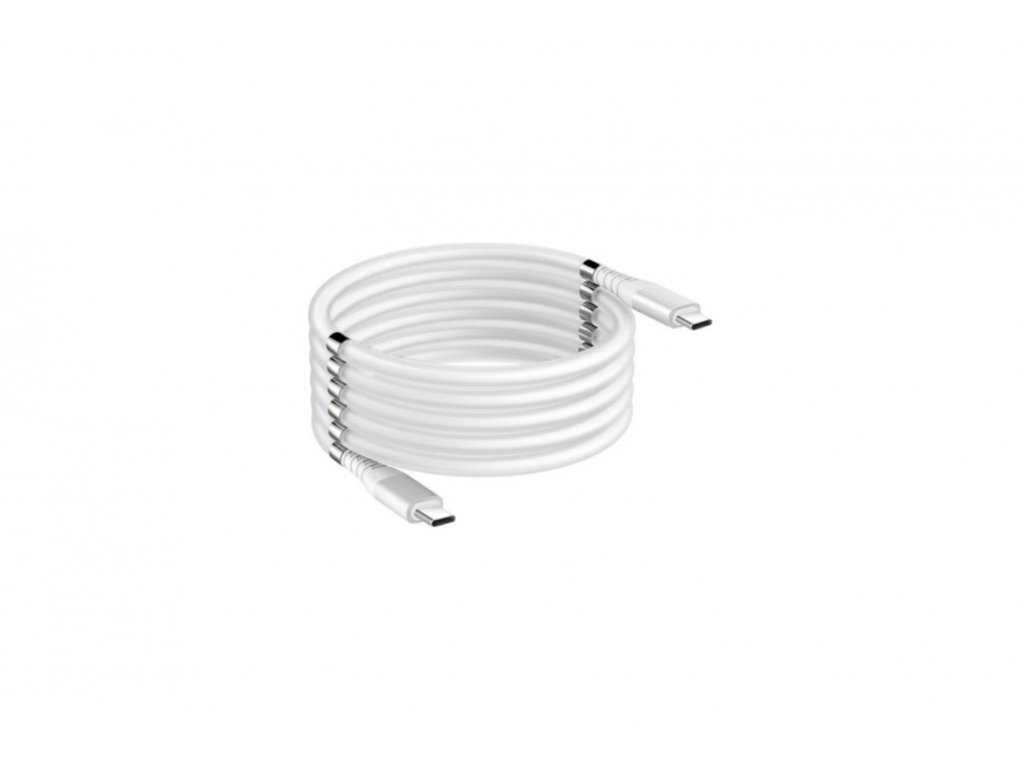 Magnetický samonavíjací USB nabíjací kábel (Type-C to Type-C) (180cm)