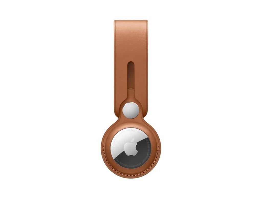 Apple AirTag kožené pútko sedlovo hnedá