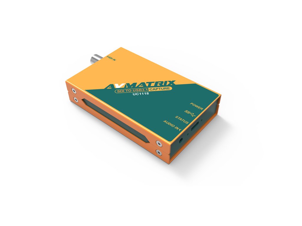 AVMATRIX Snímanie nekomprimovaného videa UC1118 SDI na USB 3.1 TYPE-C