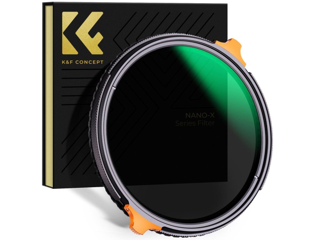 K&F Concept 43 mm ND4-ND64 (2-6 zarážok) variabilný ND filter a CPL kruhový polarizačný...