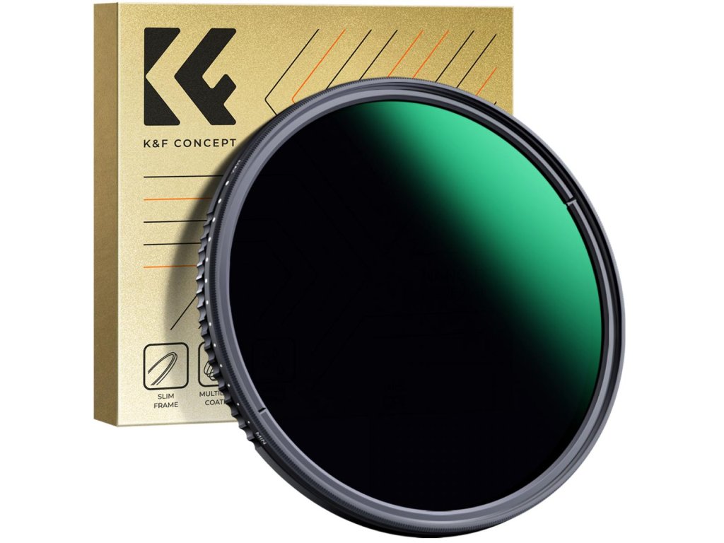 K&F Concept 55 mm variabilný ND filter ND3-ND1000 (1,5-10 zastávok)