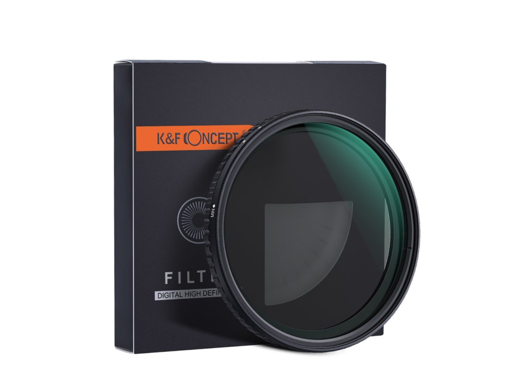 K&F Concept 72MM Nano-X variabilný/fader ND filter, ND8~ND128, W/O Black Cross