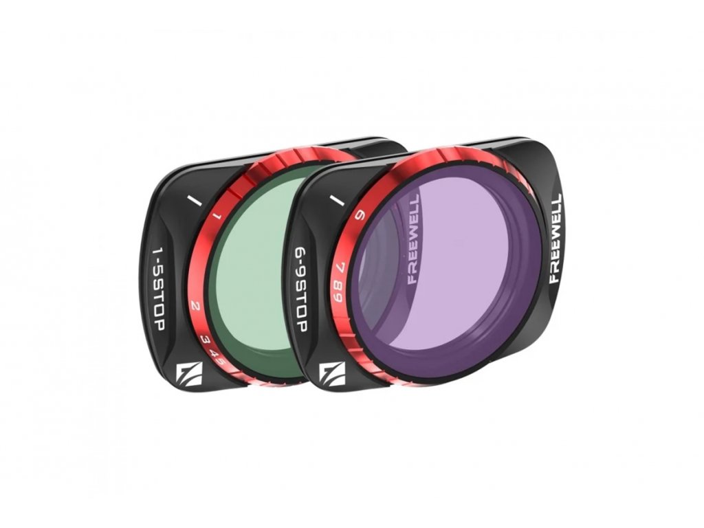 DJI Osmo Pocket 3 Variable ND 1-5 Stop, 6-9 Stop Run&Gun Camera Lens Filters - 2Pack