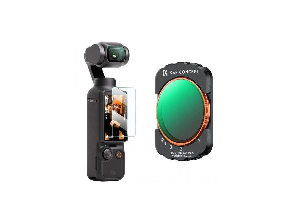 K&F Concept K&F 2ks DJI Osmo Pocket 3 Filter Kit (ND2-32&1/4)
