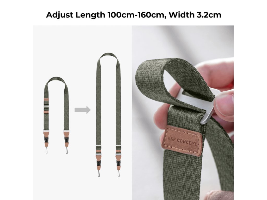 K&F Concept Alpha Camera Strap - vintage green