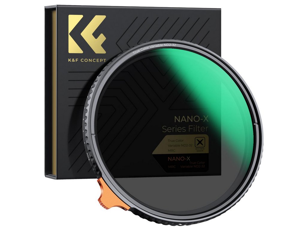 K&F Concept K&F 52MM variabilný ND filter True Color ND2-ND32 s 28 vrstvami antireflexného zeleného filmu Waterpr