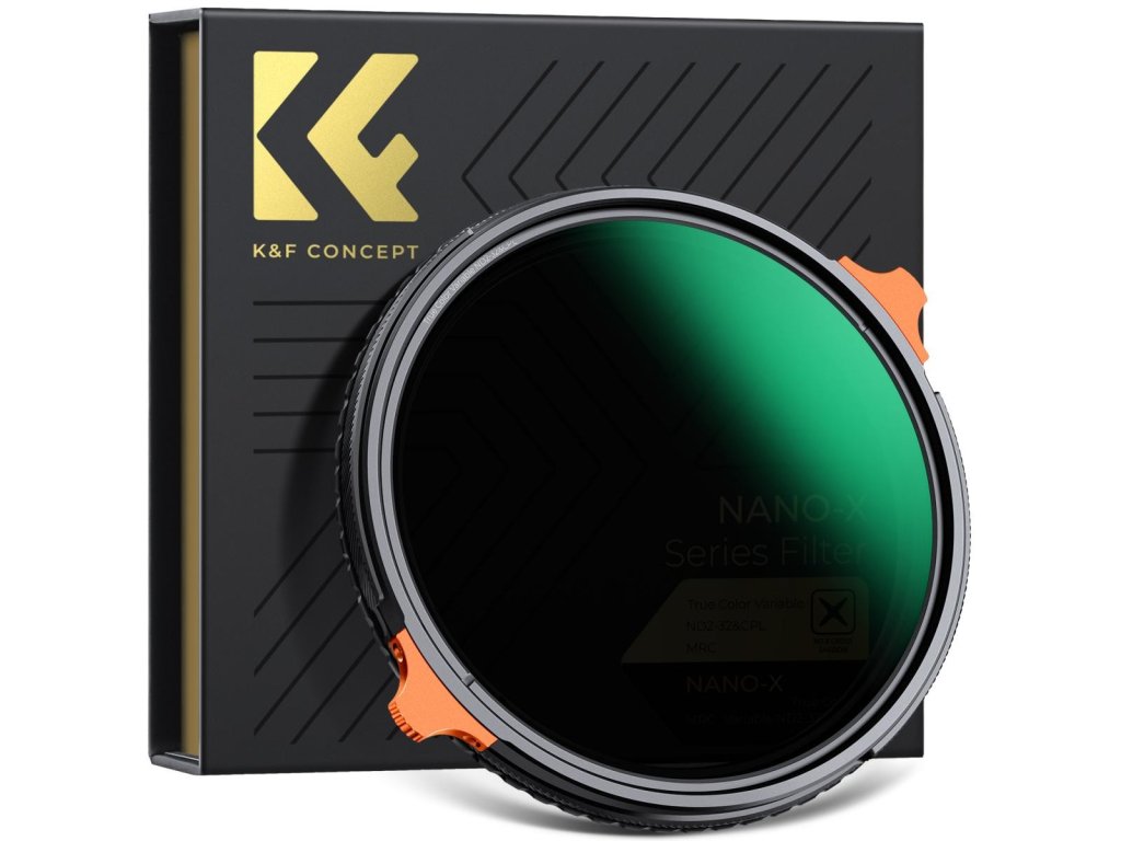 K&F Concept K&F 55 mm True Color Variable ND2-32 (1-5 zastávok) a CPL kruhový polarizačný filter 2 v 1